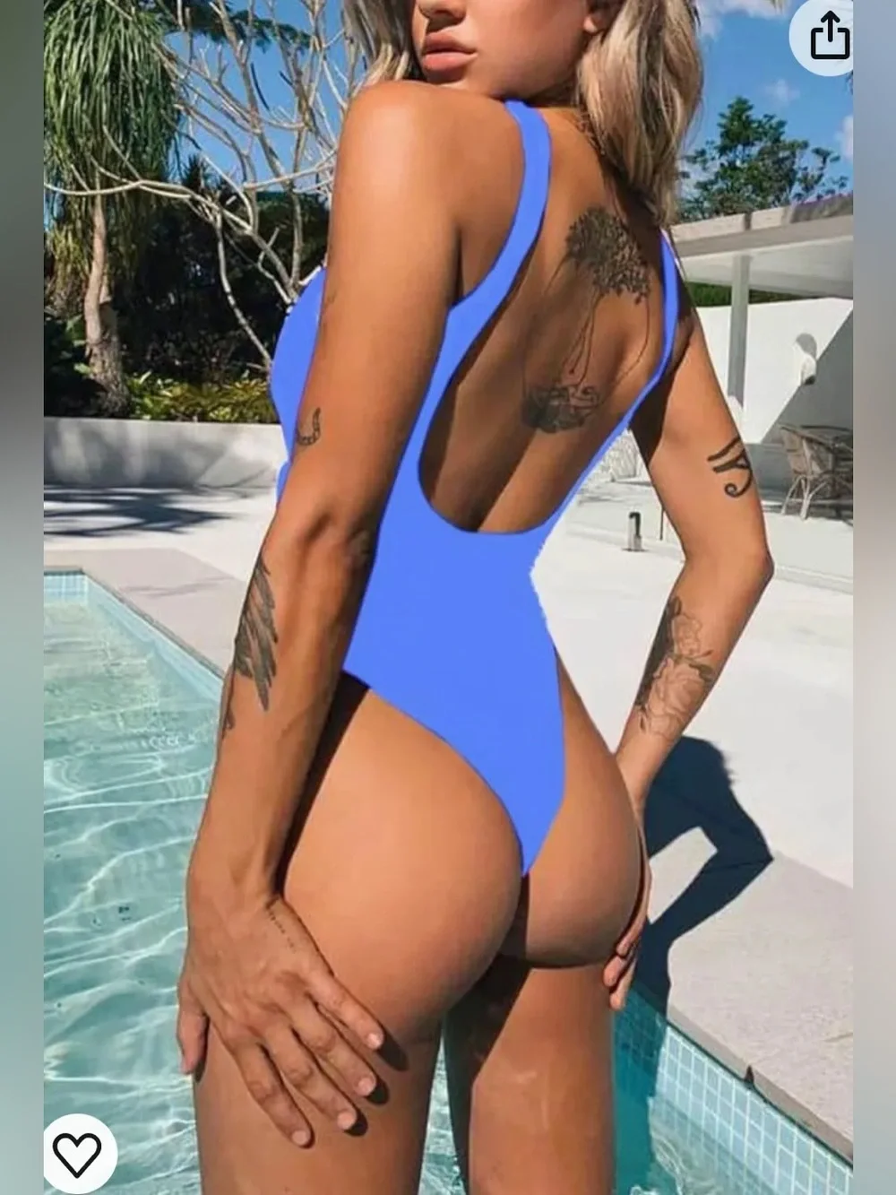 NWT- CHYRII Women's Sexy Cutout Lace Up Backless High Cut One Piece Swimsuit